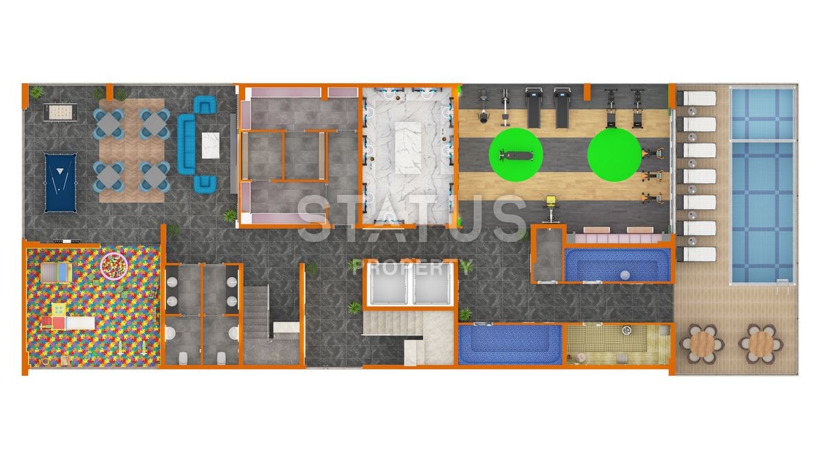 Новый инвестиционный проект с инфраструктурой в центре Махмутлара фото 23
