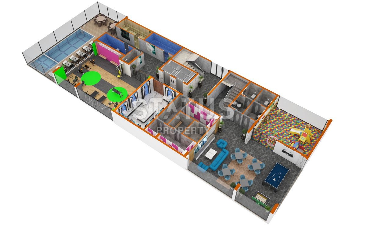 Новый инвестиционный проект с инфраструктурой в центре Махмутлара фото 46