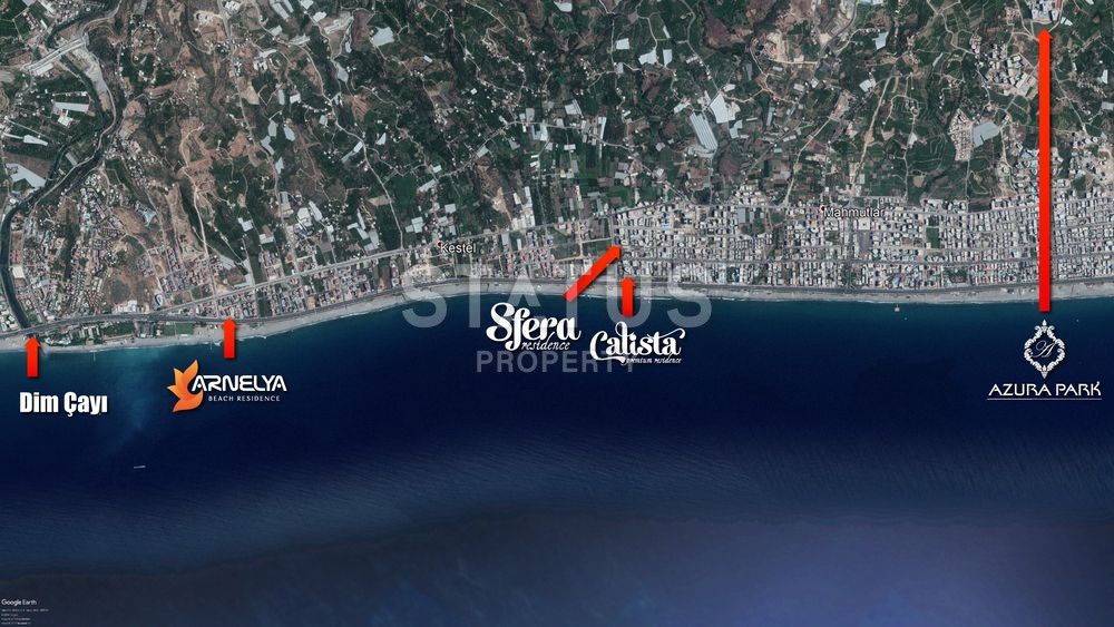 Luxury apartments on the Mediterranean coast, Alanya, Kestel фото 10