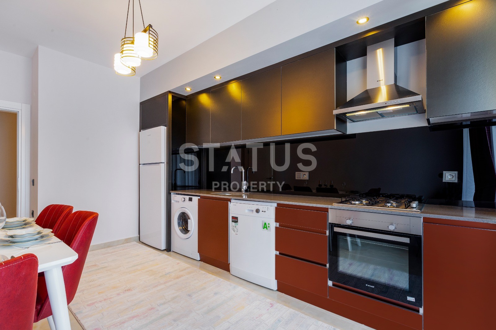 Новая трехкомнатная квартира с отдельной кухней! Дизайнерский ремонт +наличие мебели и техники! Махмутлар, 105 м2 фото 5