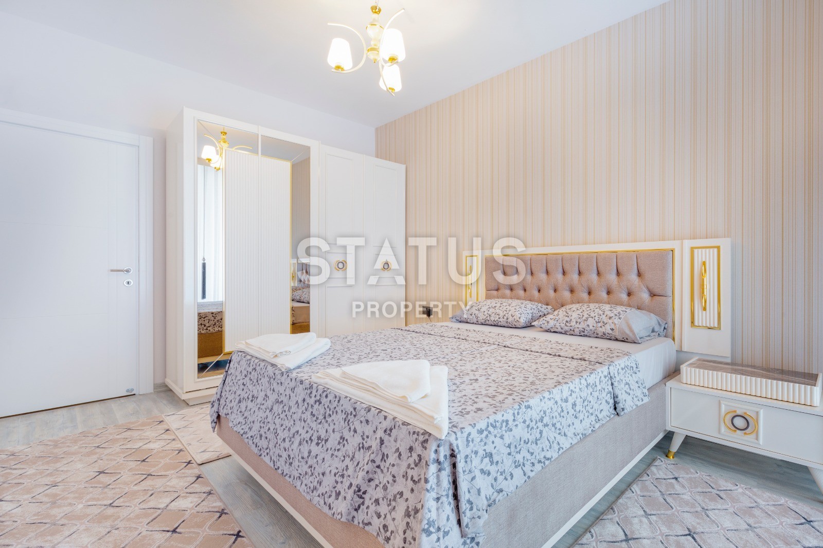 Новая трехкомнатная квартира с отдельной кухней! Дизайнерский ремонт +наличие мебели и техники! Махмутлар, 105 м2 фото 8