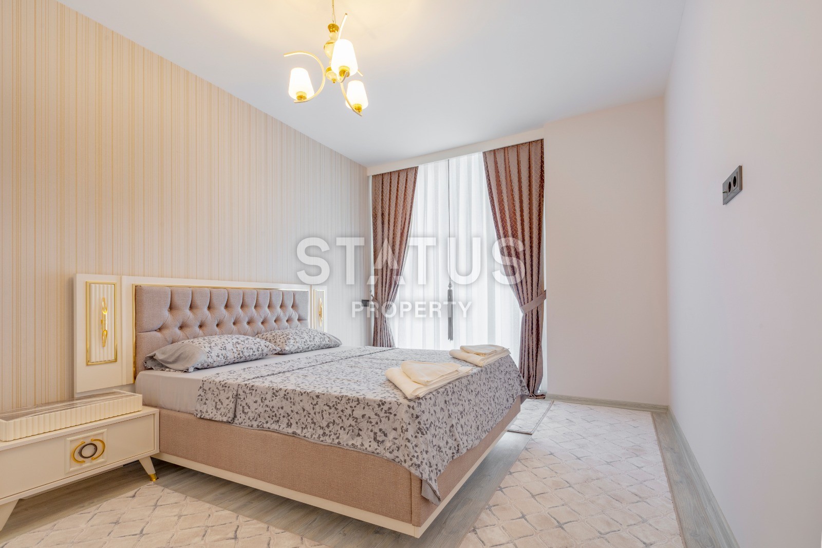 Новая трехкомнатная квартира с отдельной кухней! Дизайнерский ремонт +наличие мебели и техники! Махмутлар, 105 м2 фото 9