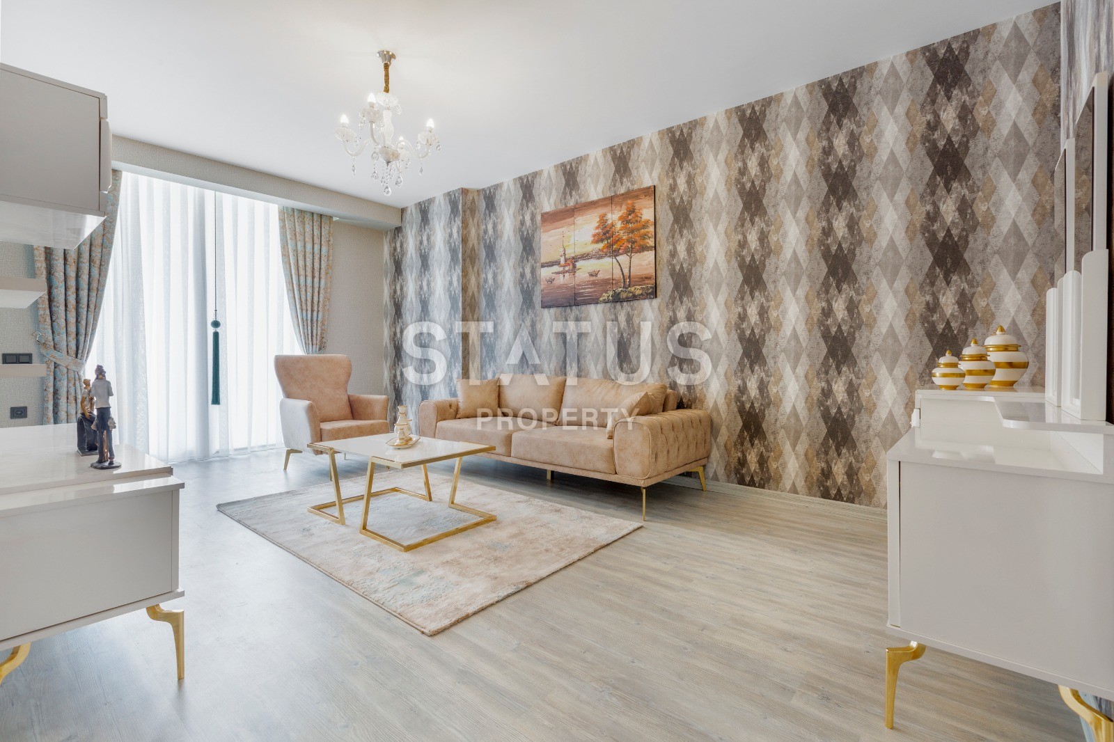 Новая трехкомнатная квартира с отдельной кухней! Дизайнерский ремонт +наличие мебели и техники! Махмутлар, 105 м2 фото 11