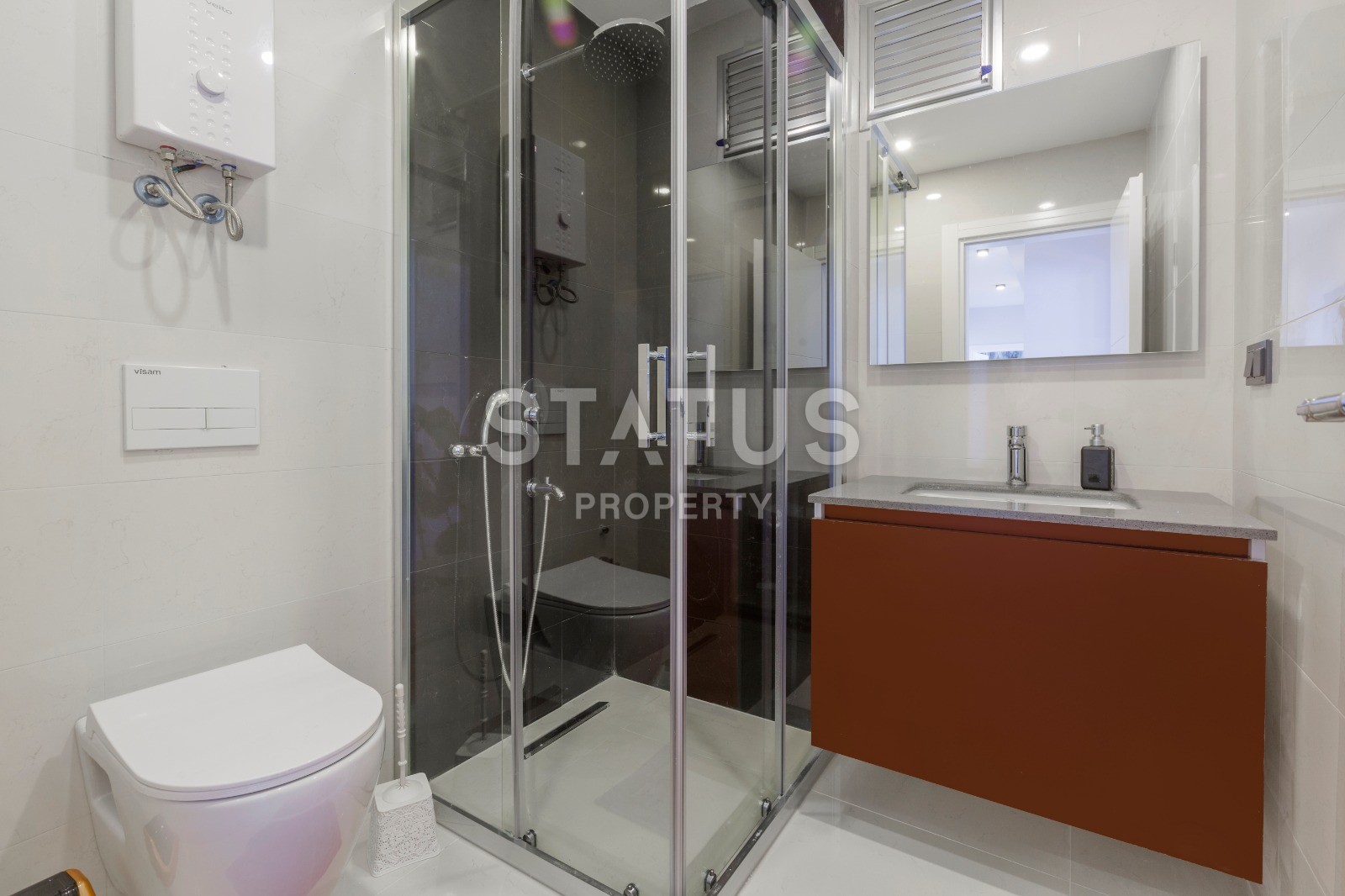 Новая трехкомнатная квартира с отдельной кухней! Дизайнерский ремонт +наличие мебели и техники! Махмутлар, 105 м2 фото 14