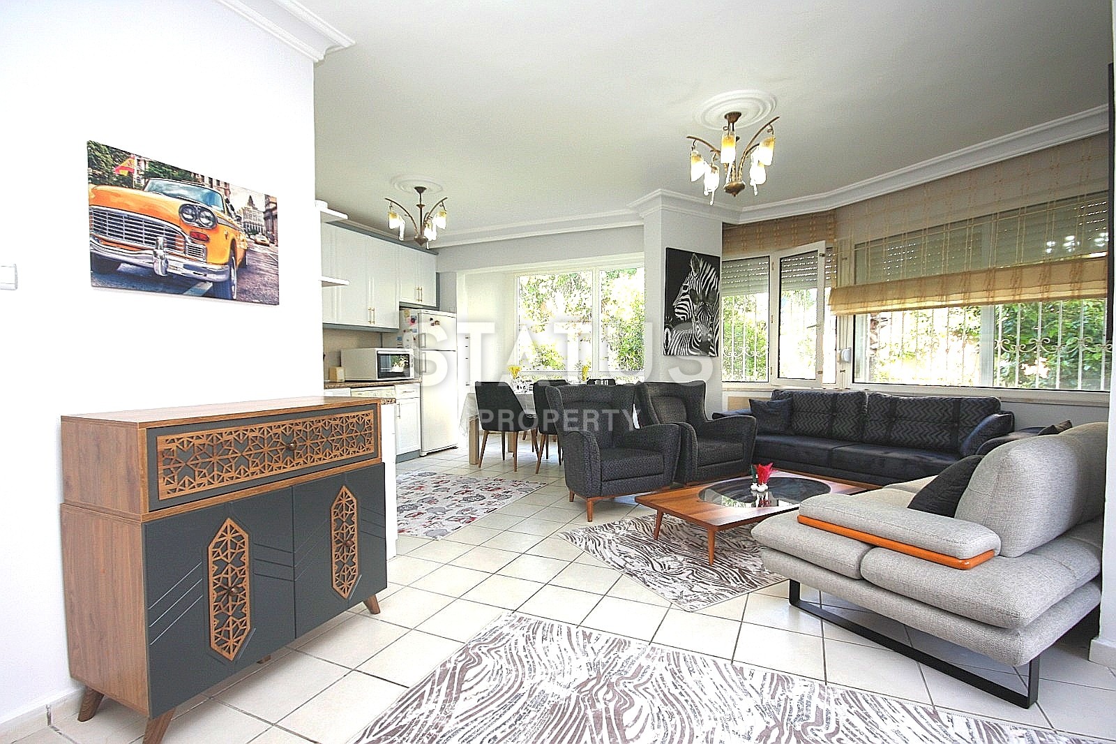 Трехкомнатная  квартира с новой мебелью в районе Оба, 110 м2 фото 7