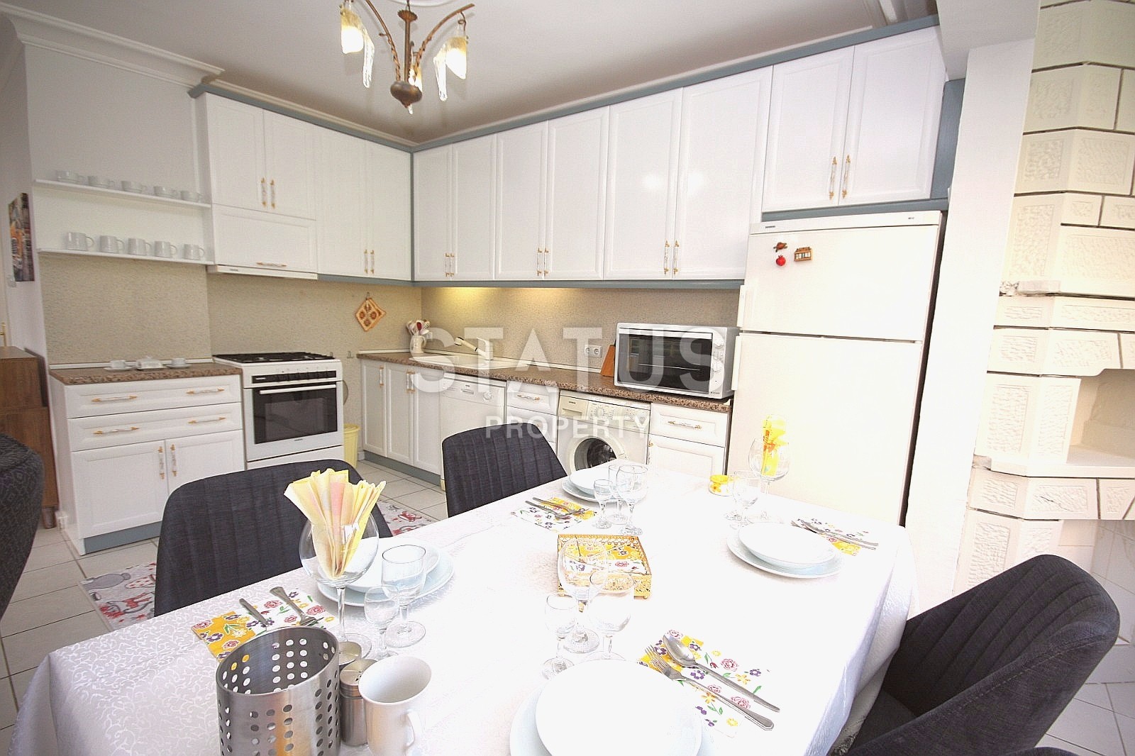 Трехкомнатная  квартира с новой мебелью в районе Оба, 110 м2 фото 8