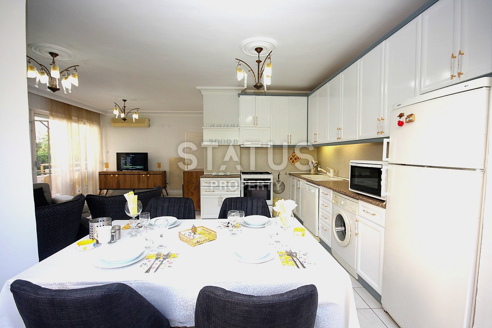 Трехкомнатная  квартира с новой мебелью в районе Оба, 110 м2 фото 10