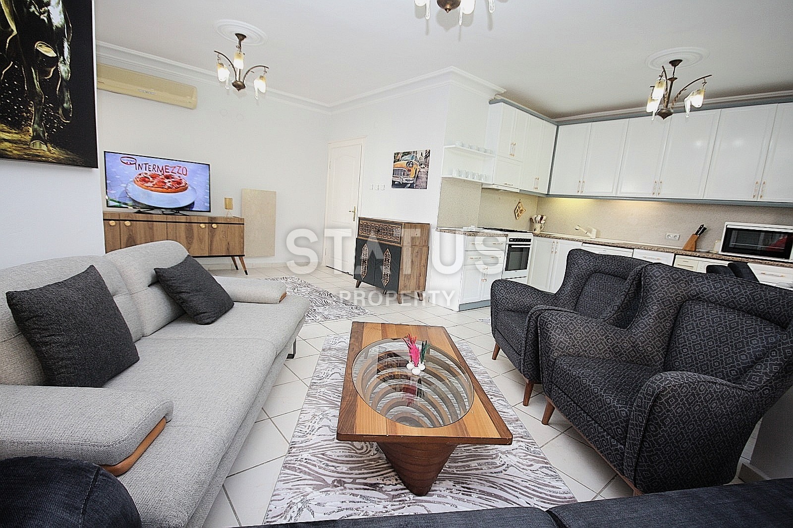 Трехкомнатная  квартира с новой мебелью в районе Оба, 110 м2 фото 25