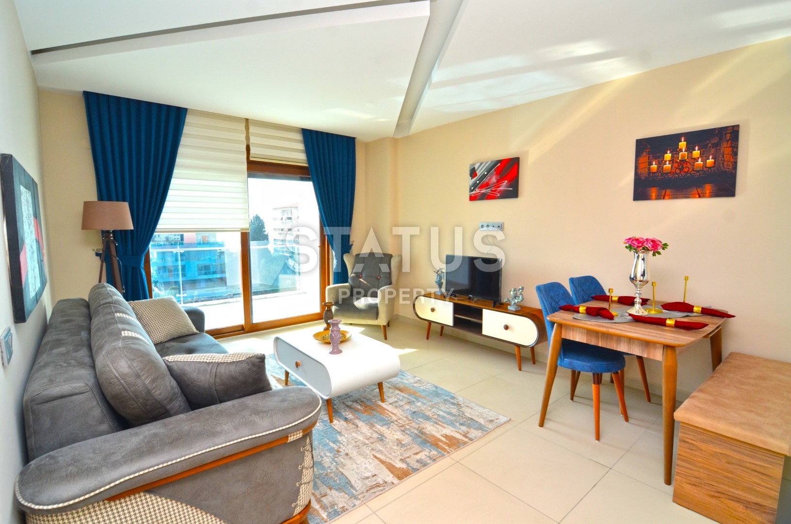 Уютная двухкомнатная квартира с новой мебелью в районе Кестель, 65 м2 фото 4