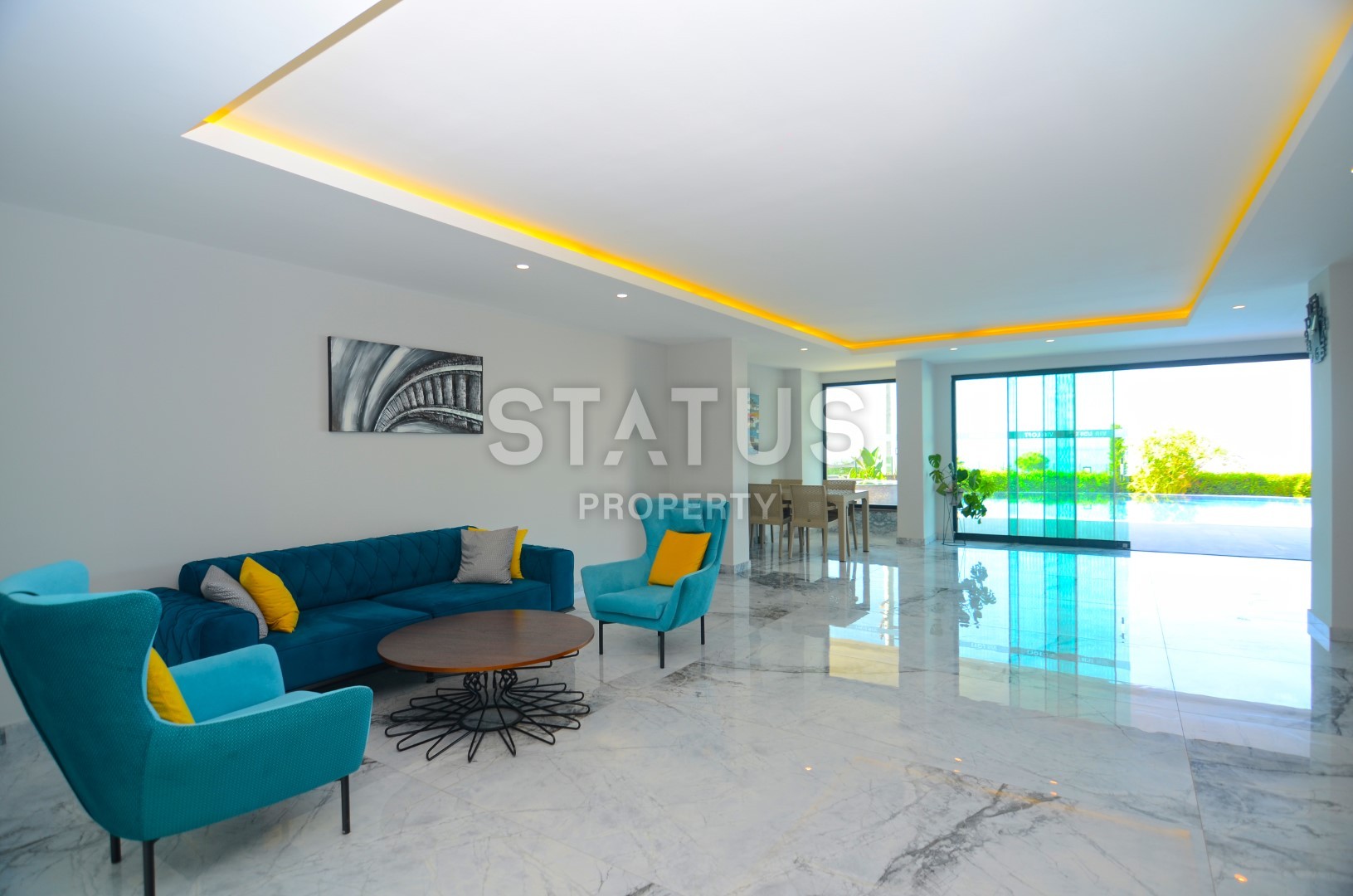 Three-room apartment with new furniture on the first coastline! Kargicak, 110 m2 фото 5