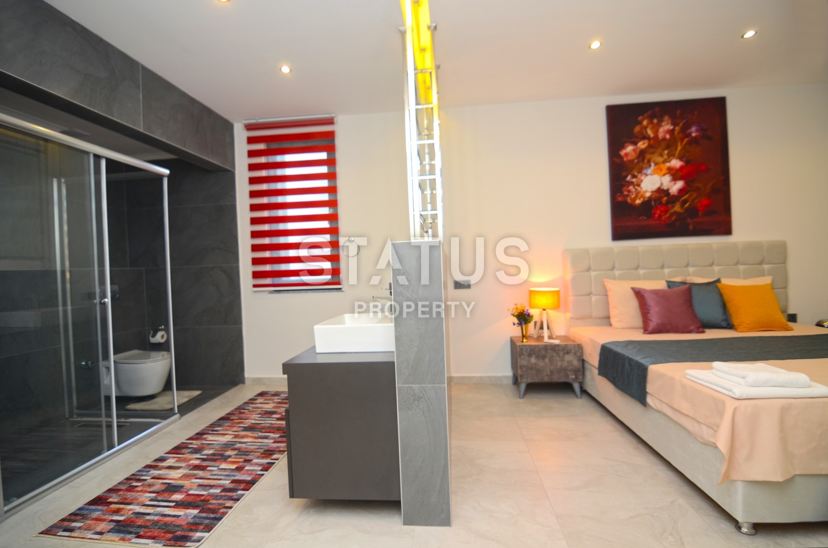 Three-room apartment with new furniture on the first coastline! Kargicak, 110 m2 фото 20