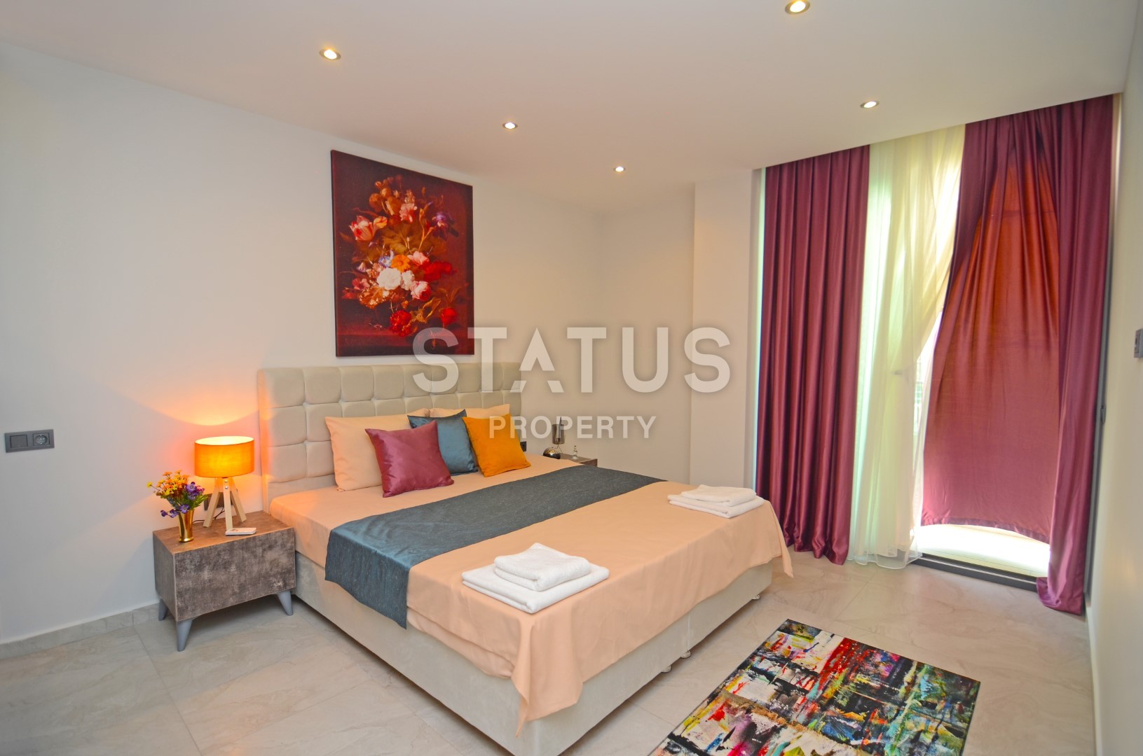 Three-room apartment with new furniture on the first coastline! Kargicak, 110 m2 фото 21