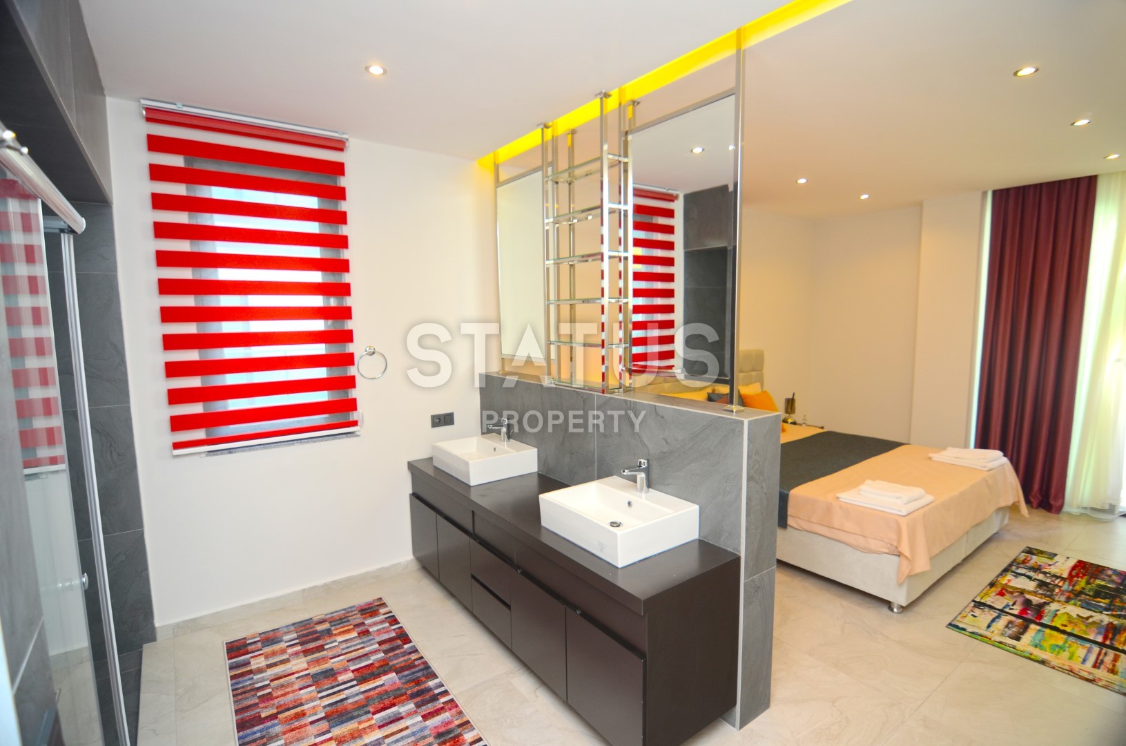 Three-room apartment with new furniture on the first coastline! Kargicak, 110 m2 фото 22