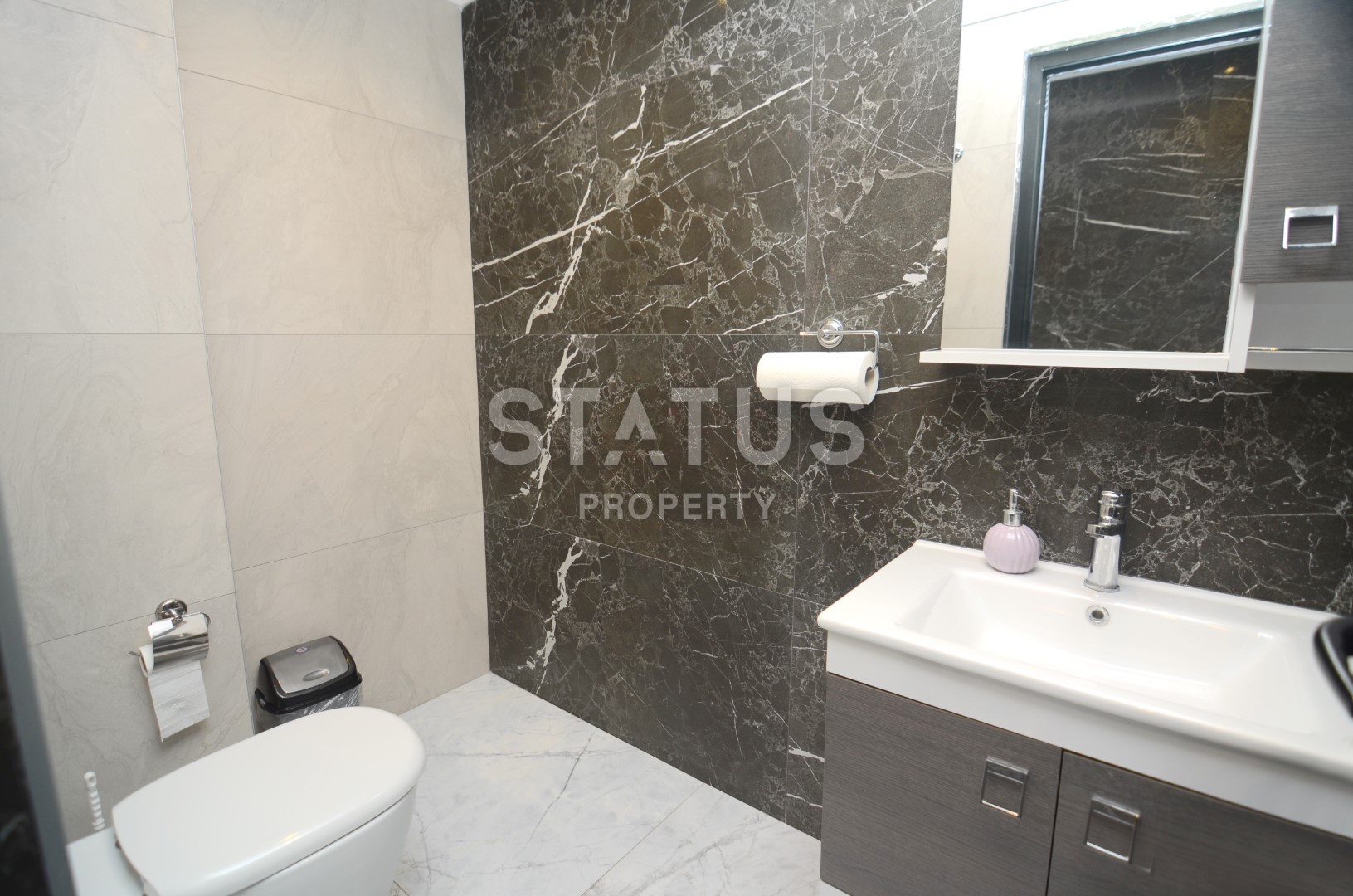 Three-room apartment with new furniture on the first coastline! Kargicak, 110 m2 фото 24