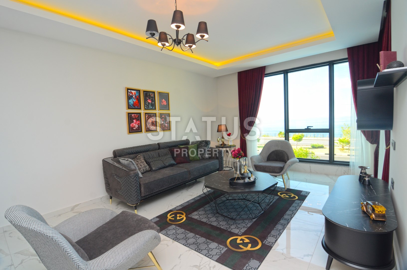 Апартаменты 2+1 с мебелью и техникой с прямым видом на море! фото 24