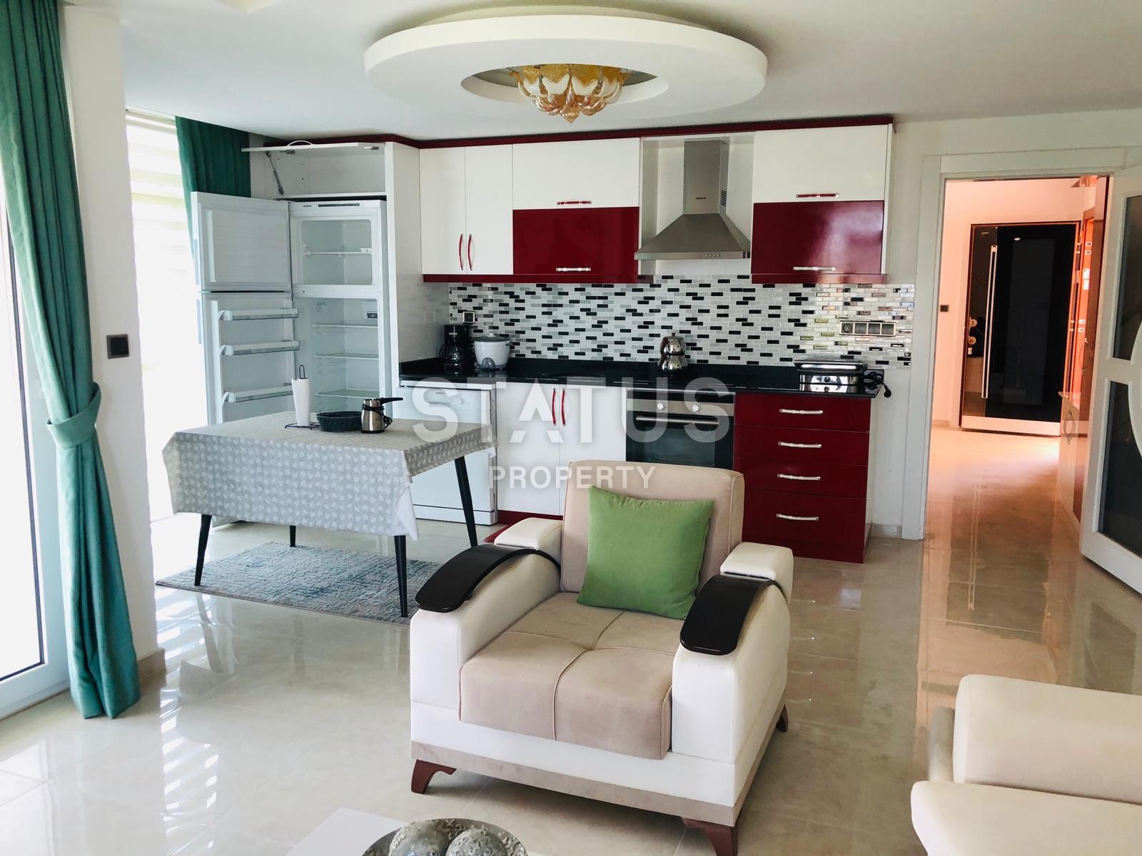 Penthouse 3+1 with sea view in Kargicak area, 180 m2 фото 4