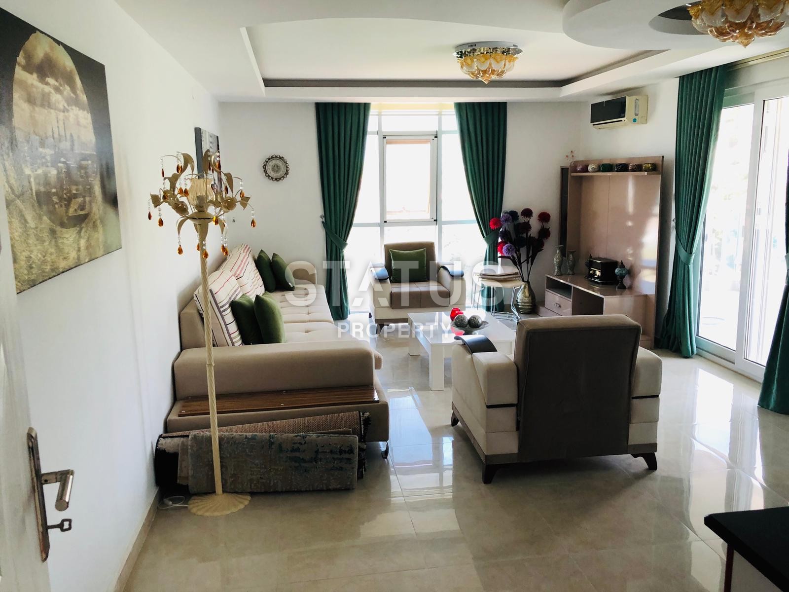Penthouse 3+1 with sea view in Kargicak area, 180 m2 фото 6
