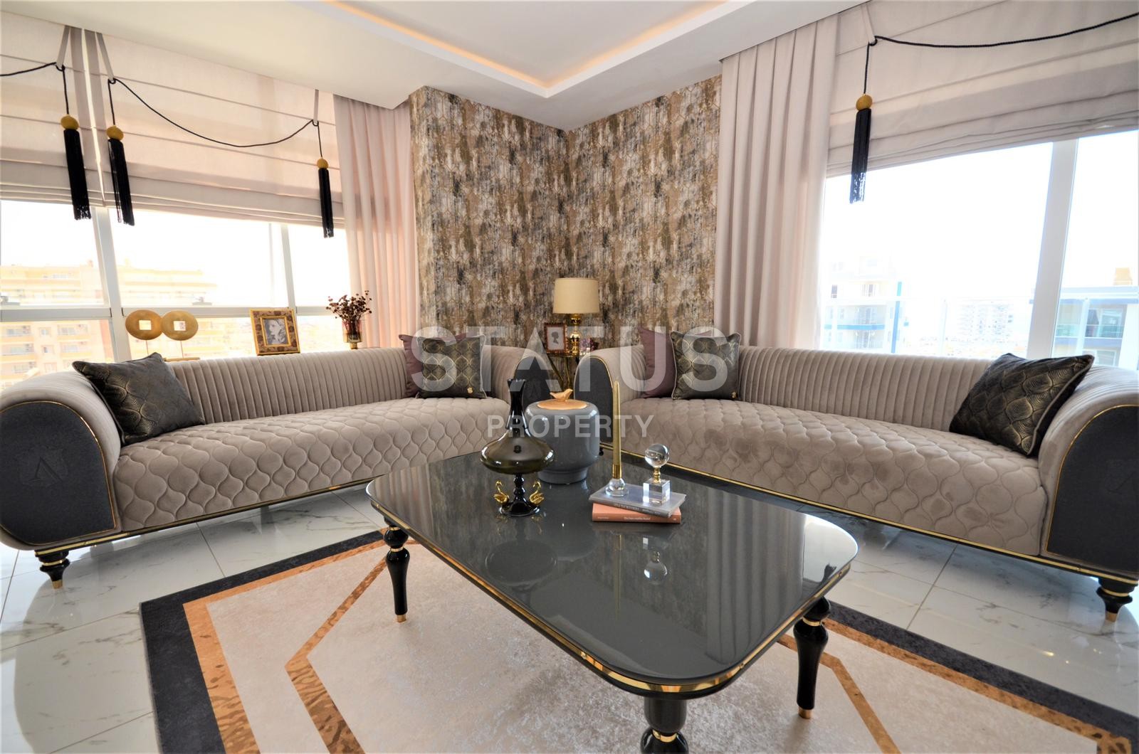 Шикарные апартаменты 2+1 с видом на море в новом комплексе! Махмутлар! 126 кв. м. фото 10