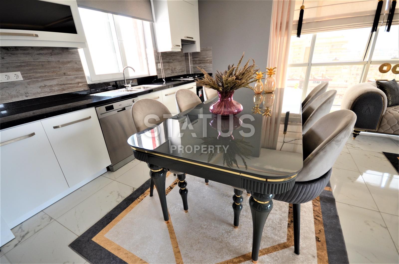 Шикарные апартаменты 2+1 с видом на море в новом комплексе! Махмутлар! 126 кв. м. фото 12