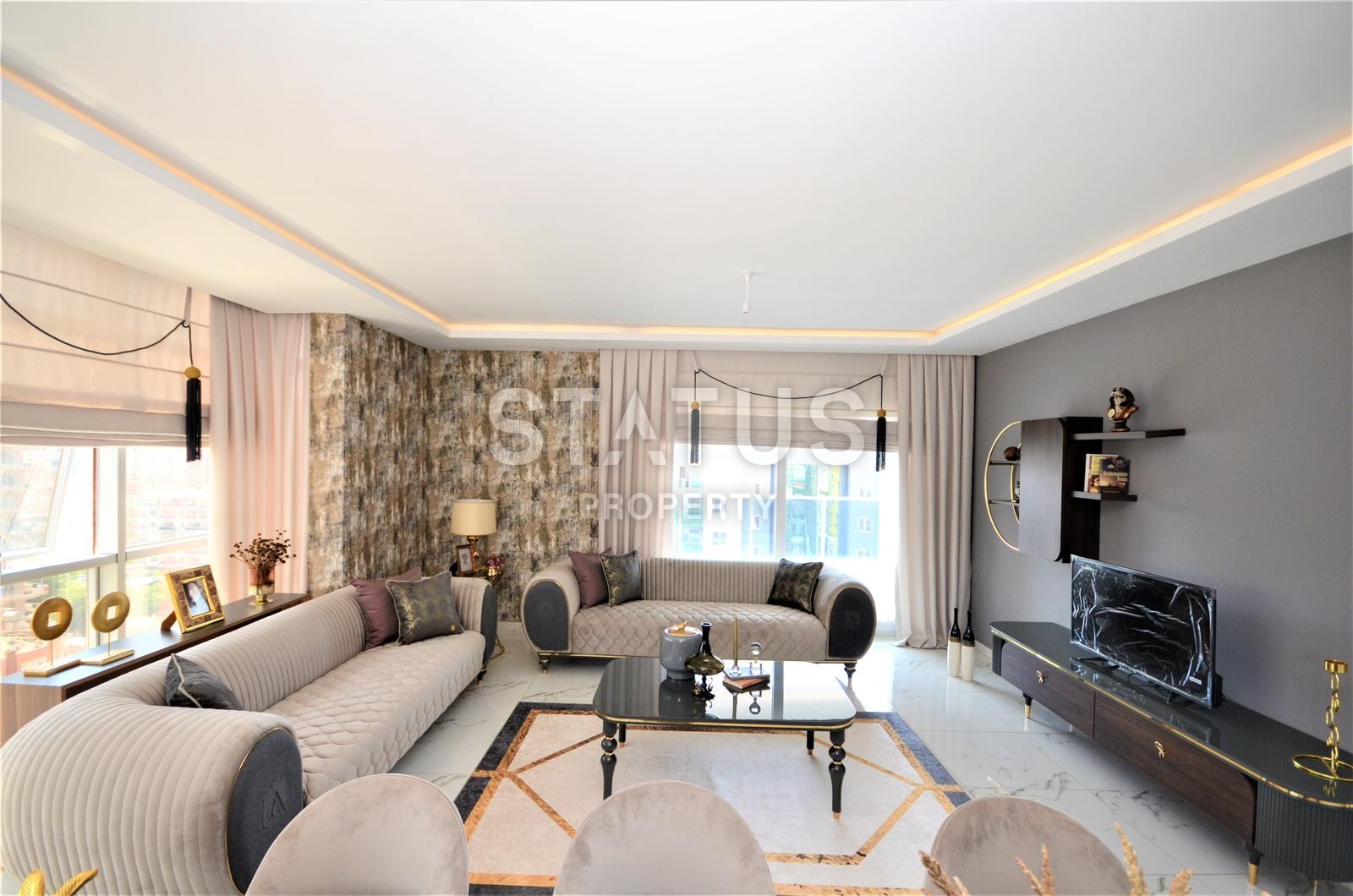 Шикарные апартаменты 2+1 с видом на море в новом комплексе! Махмутлар! 126 кв. м. фото 13