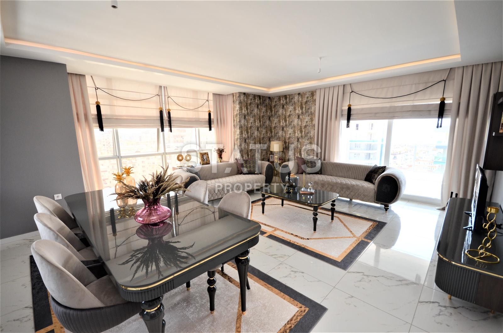 Шикарные апартаменты 2+1 с видом на море в новом комплексе! Махмутлар! 126 кв. м. фото 14