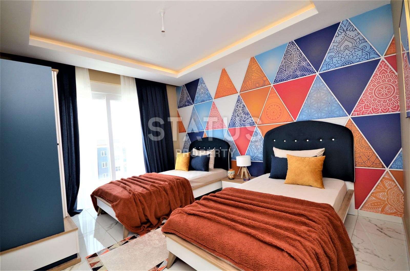 Шикарные апартаменты 2+1 с видом на море в новом комплексе! Махмутлар! 126 кв. м. фото 16