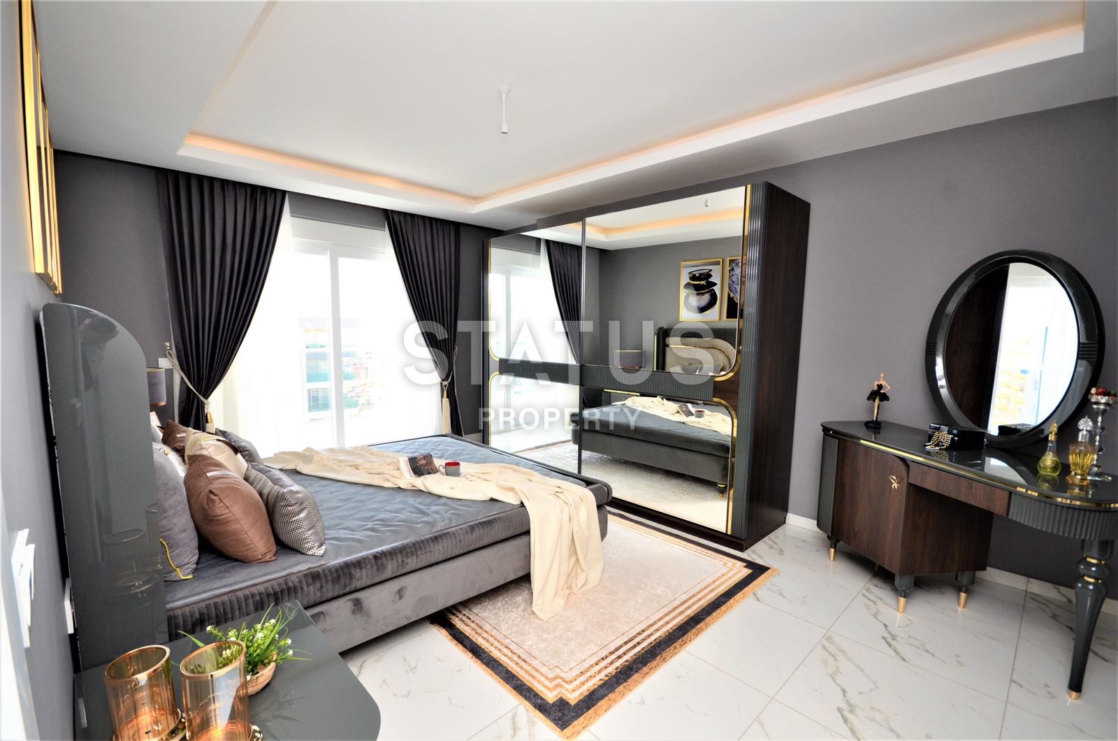 Шикарные апартаменты 2+1 с видом на море в новом комплексе! Махмутлар! 126 кв. м. фото 22