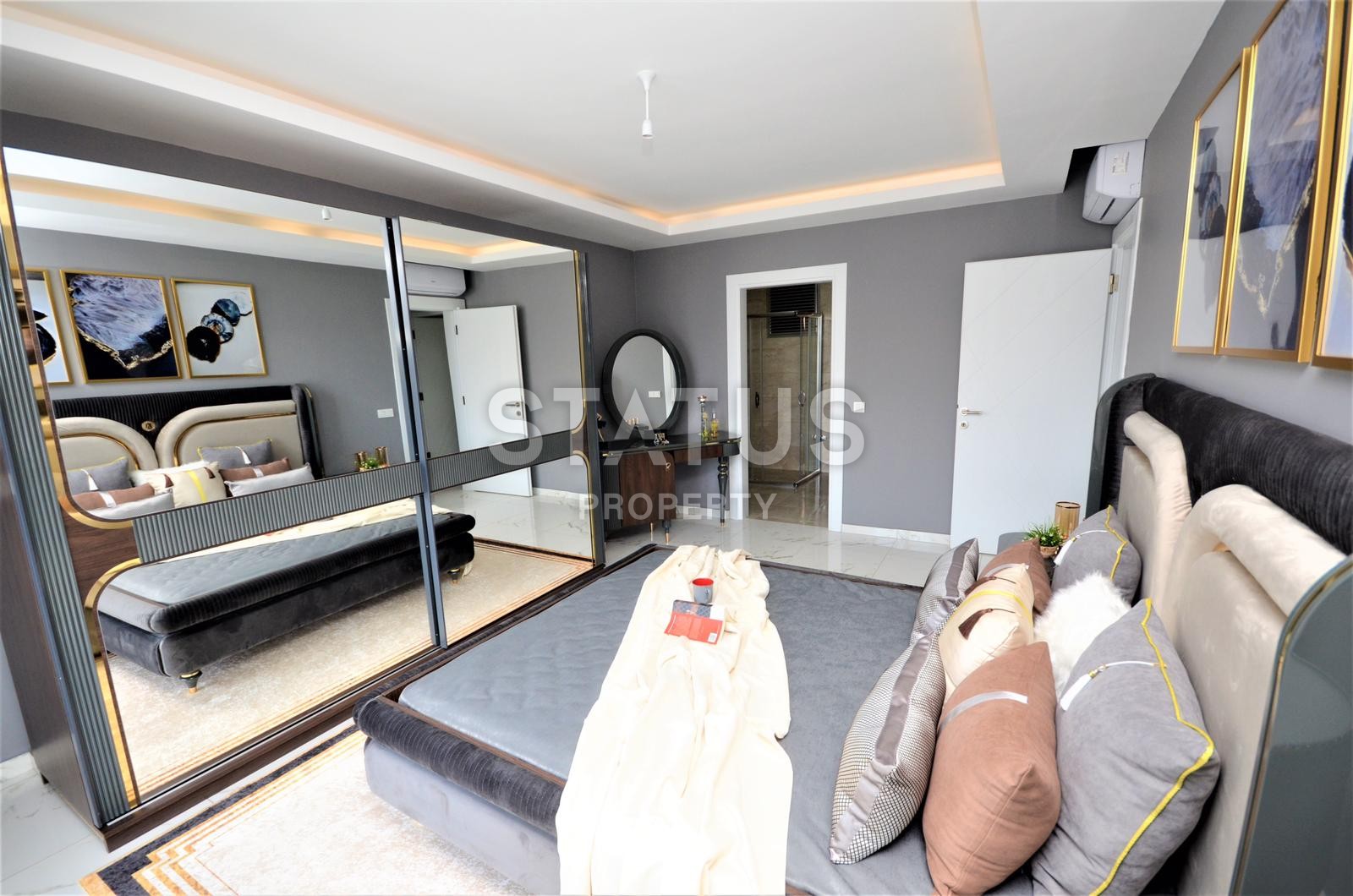 Шикарные апартаменты 2+1 с видом на море в новом комплексе! Махмутлар! 126 кв. м. фото 24