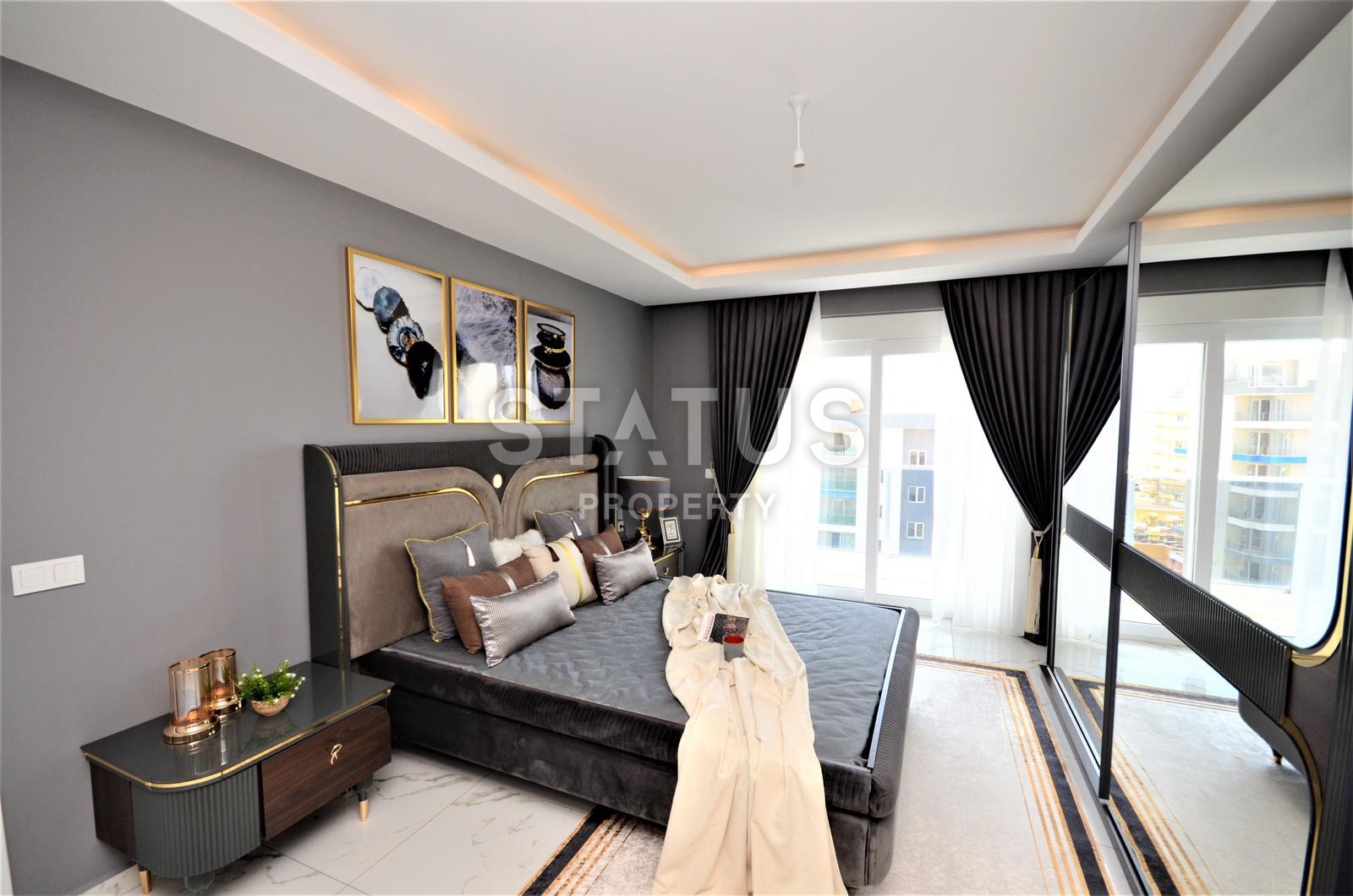 Шикарные апартаменты 2+1 с видом на море в новом комплексе! Махмутлар! 126 кв. м. фото 26