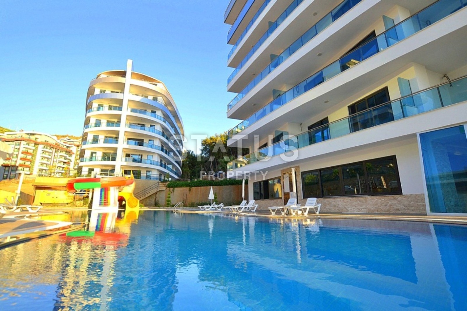 Apartment on the first line in Kargicak with a sea view with furniture and appliances! Super price! фото 22