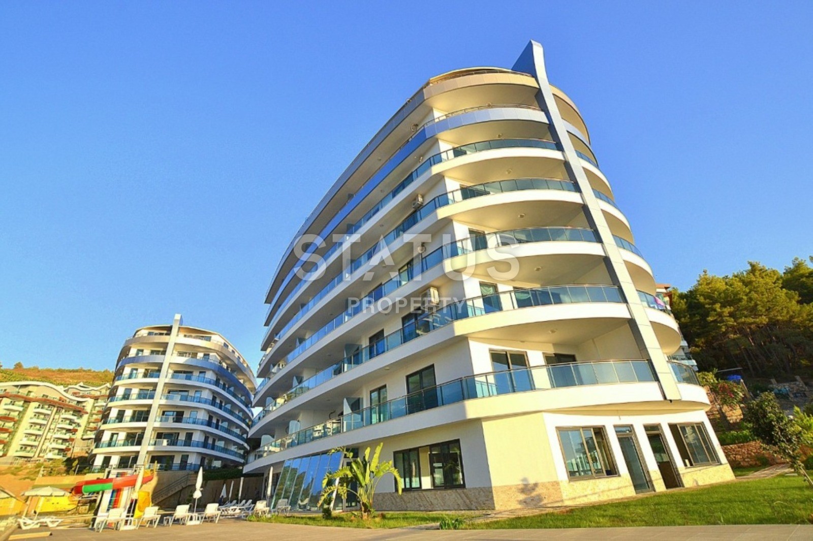 Apartment on the first line in Kargicak with a sea view with furniture and appliances! Super price! фото 23