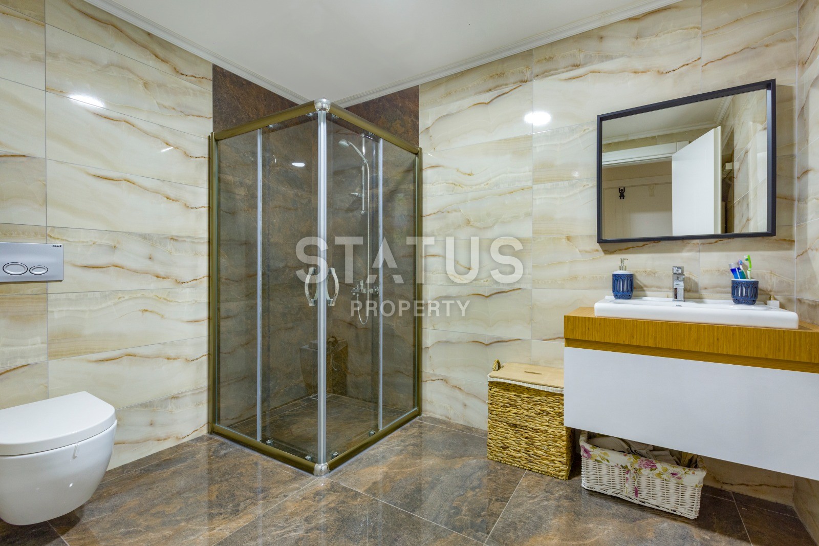 Apartment on the first line in Kargicak with a sea view with furniture and appliances! Super price! фото 30