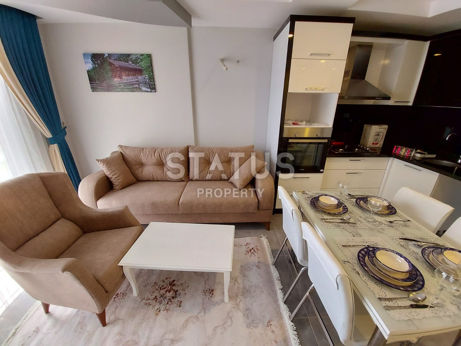 Новая квартира 1+1 с мебелью в новом доме! Махмутлар, 60 кв. М. фото 2