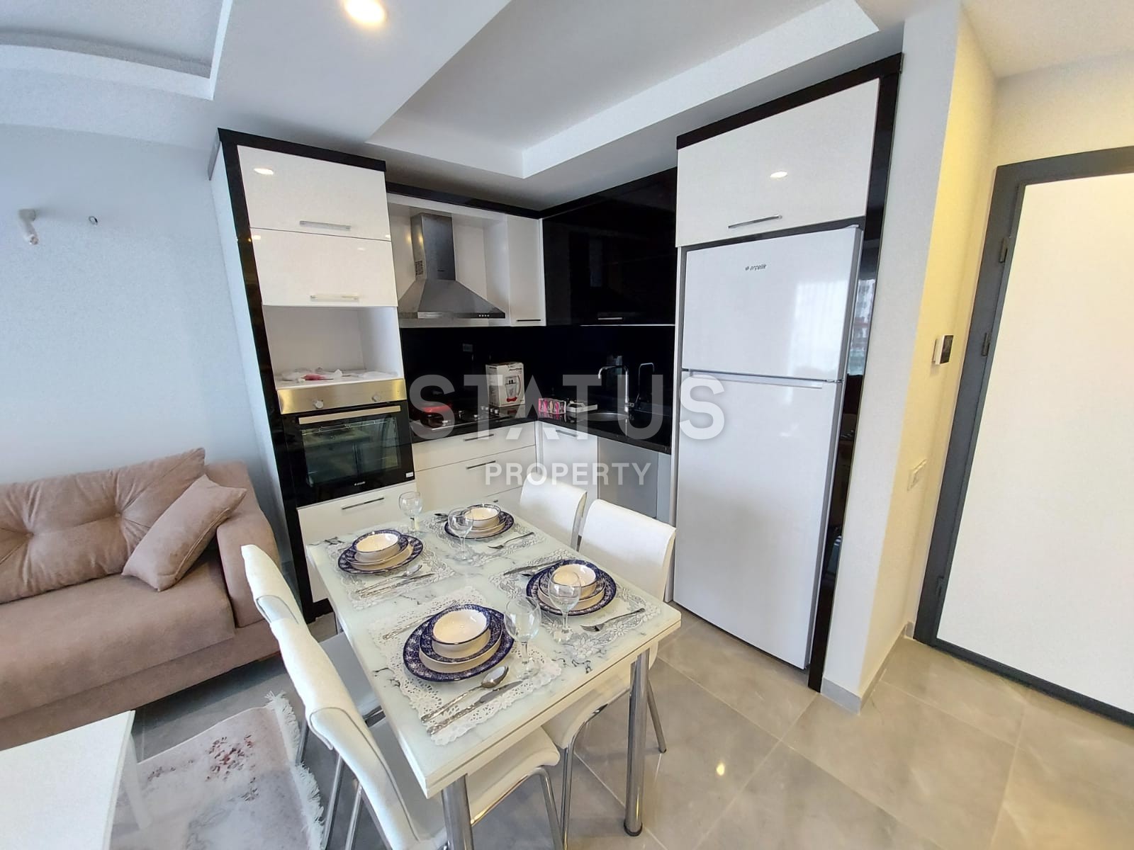 Новая квартира 1+1 с мебелью в новом доме! Махмутлар, 60 кв. М. фото 3