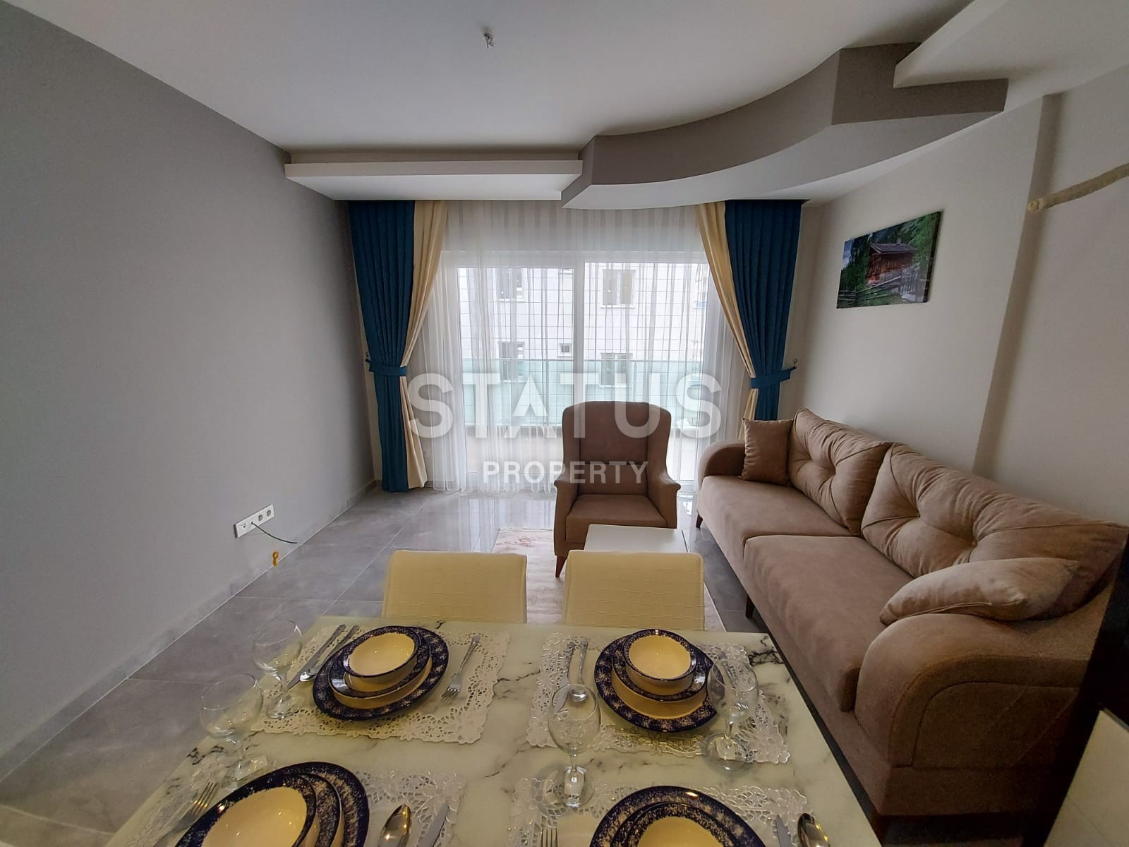 Новая квартира 1+1 с мебелью в новом доме! Махмутлар, 60 кв. М. фото 5