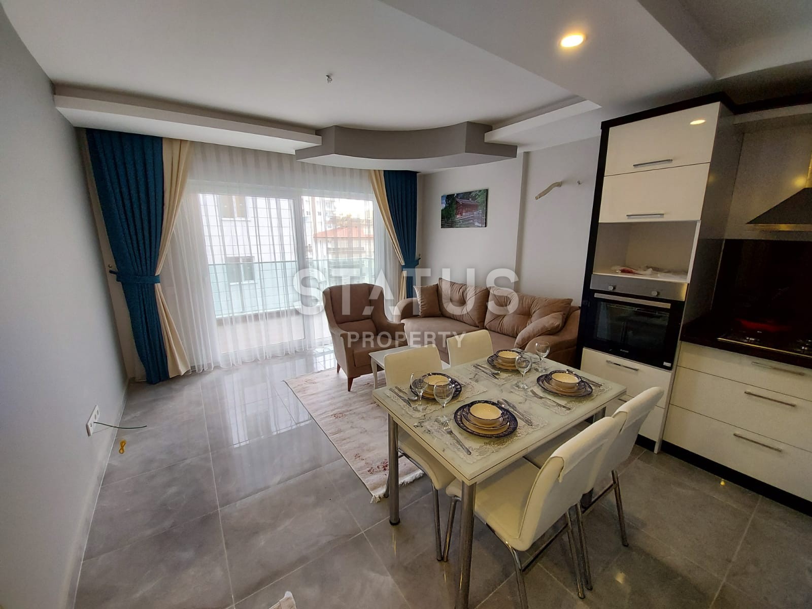 Новая квартира 1+1 с мебелью в новом доме! Махмутлар, 60 кв. М. фото 6