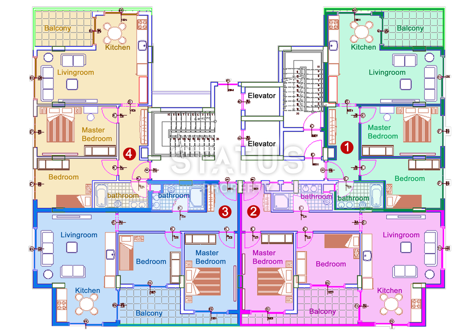 New apartments in Mahmutlar, Alanya. фото 16