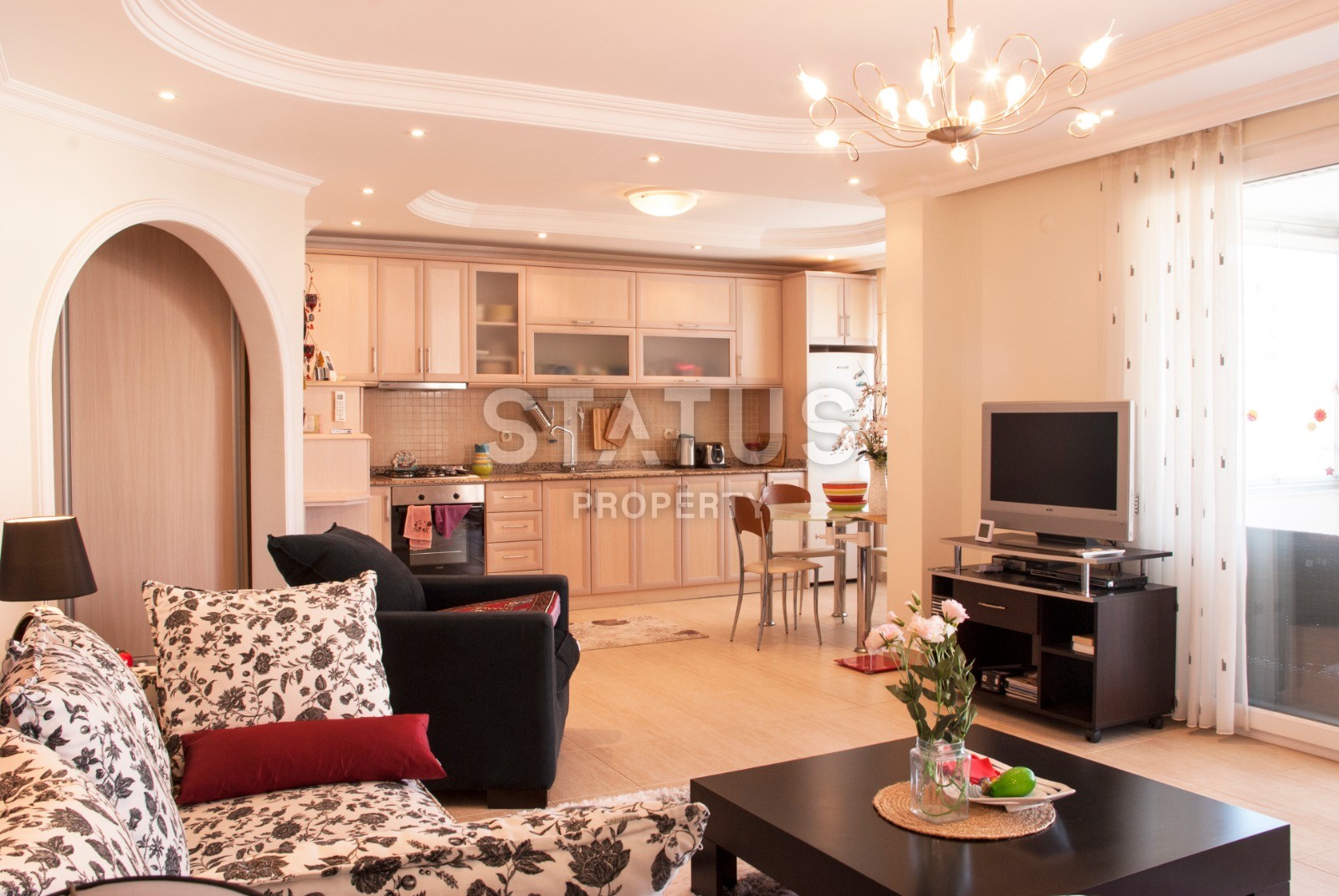 Трехкомнатные апартаменты с мебелью в районе Джикджилли фото 8