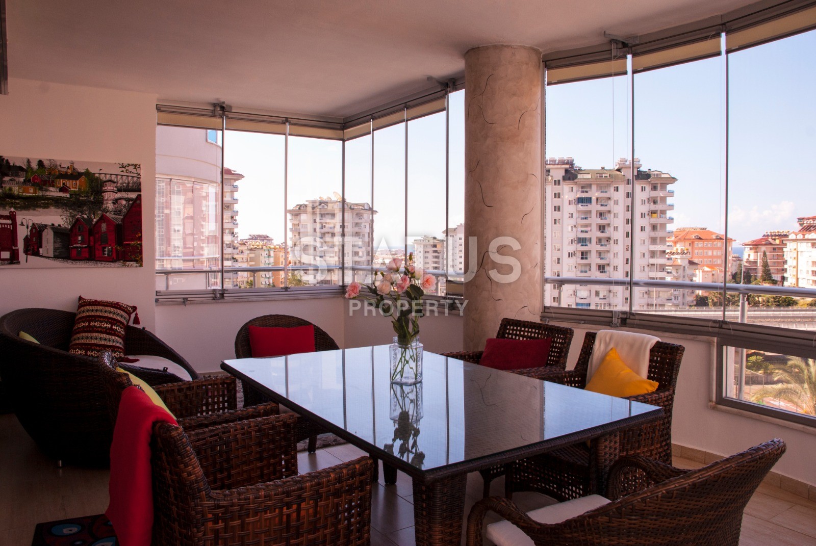 Трехкомнатные апартаменты с мебелью в районе Джикджилли фото 10