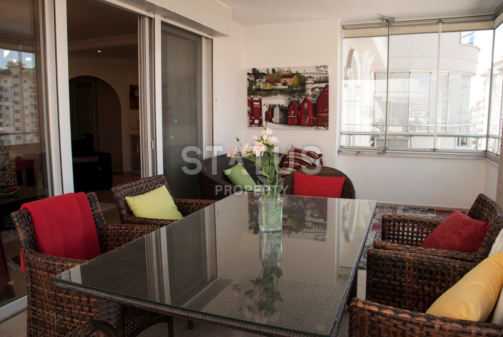 Трехкомнатные апартаменты с мебелью в районе Джикджилли фото 11