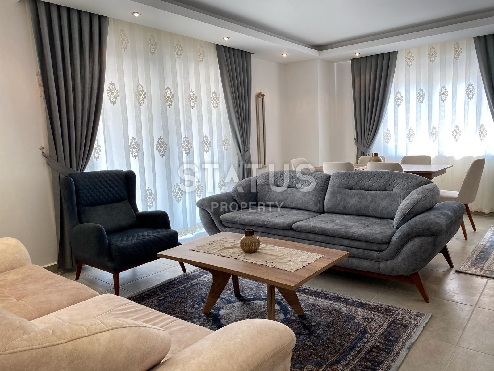 Квартира 2+1 с новой мебелью в Махмутларе, Аланья, 105 кв.м. фото 9