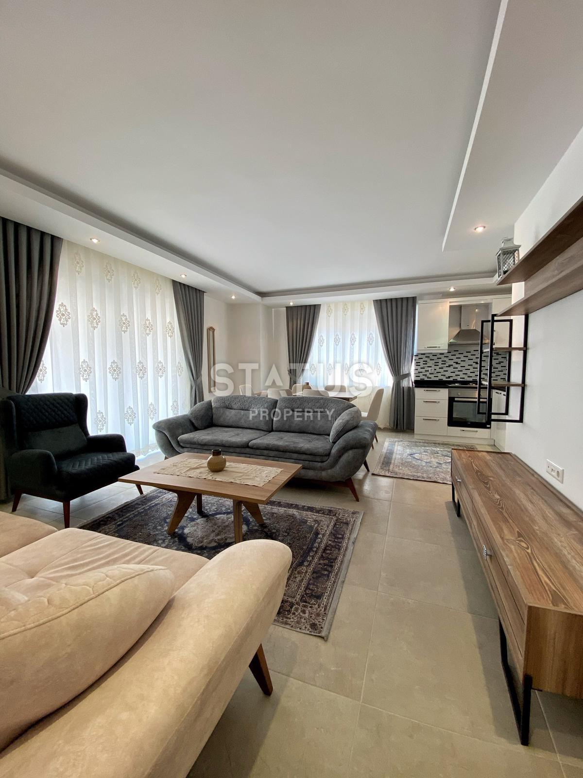 Квартира 2+1 с новой мебелью в Махмутларе, Аланья, 105 кв.м. фото 10