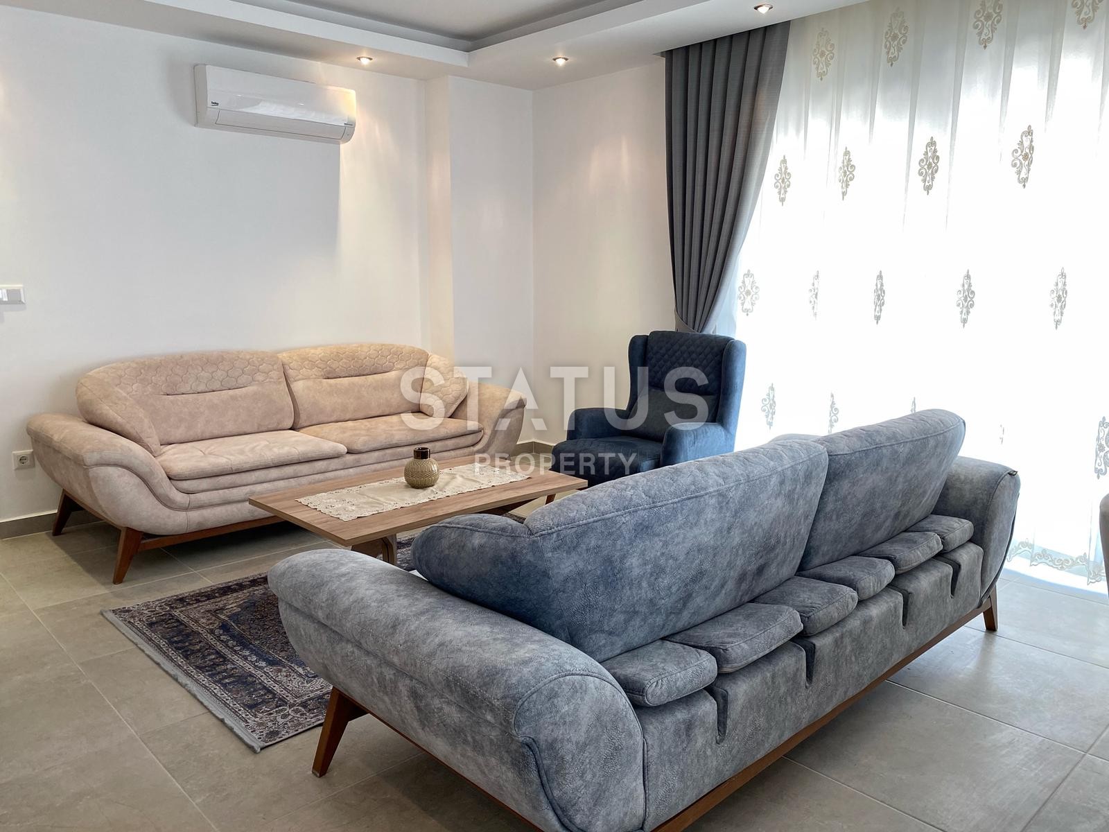 Квартира 2+1 с новой мебелью в Махмутларе, Аланья, 105 кв.м. фото 12