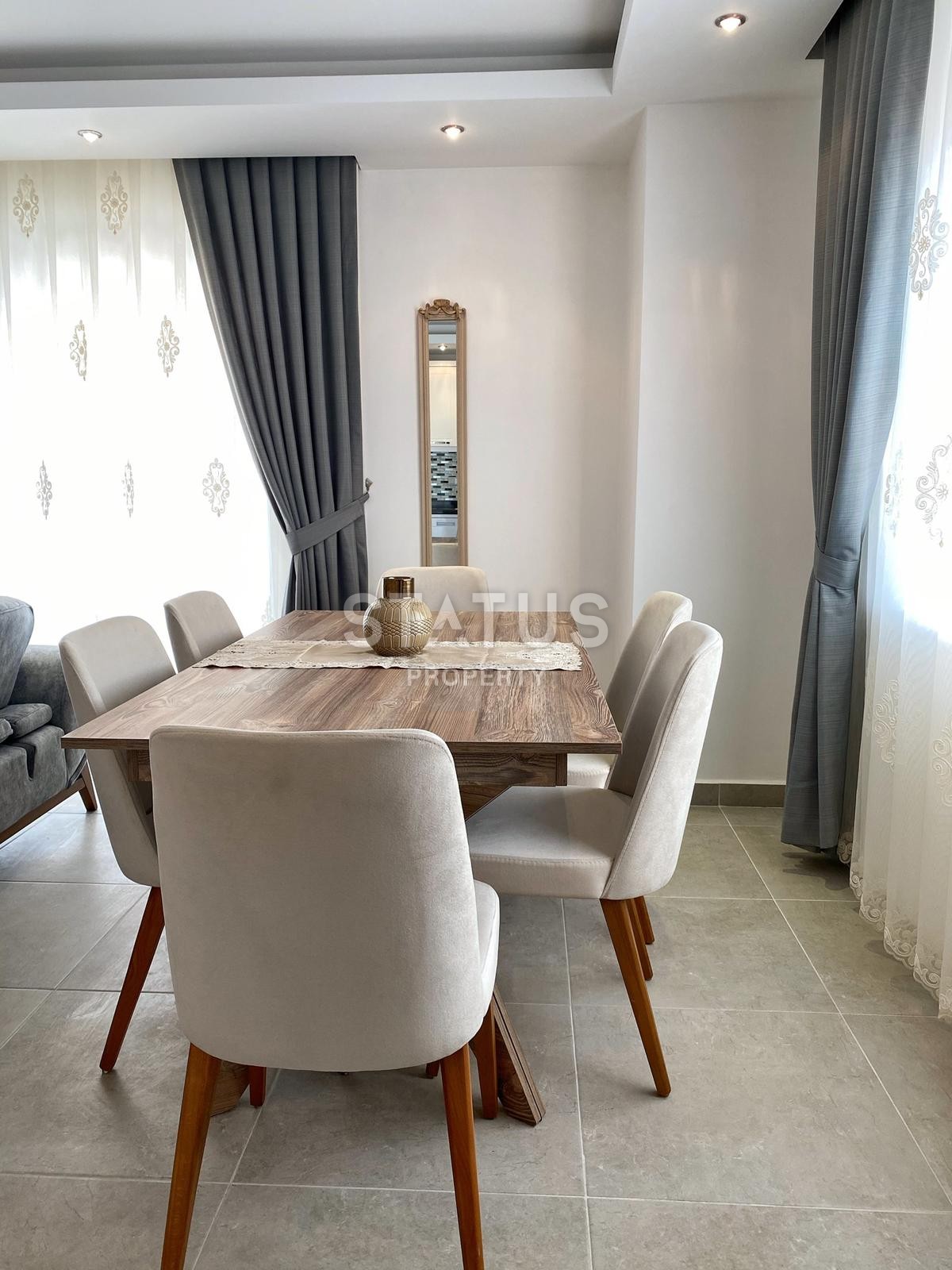 Квартира 2+1 с новой мебелью в Махмутларе, Аланья, 105 кв.м. фото 16