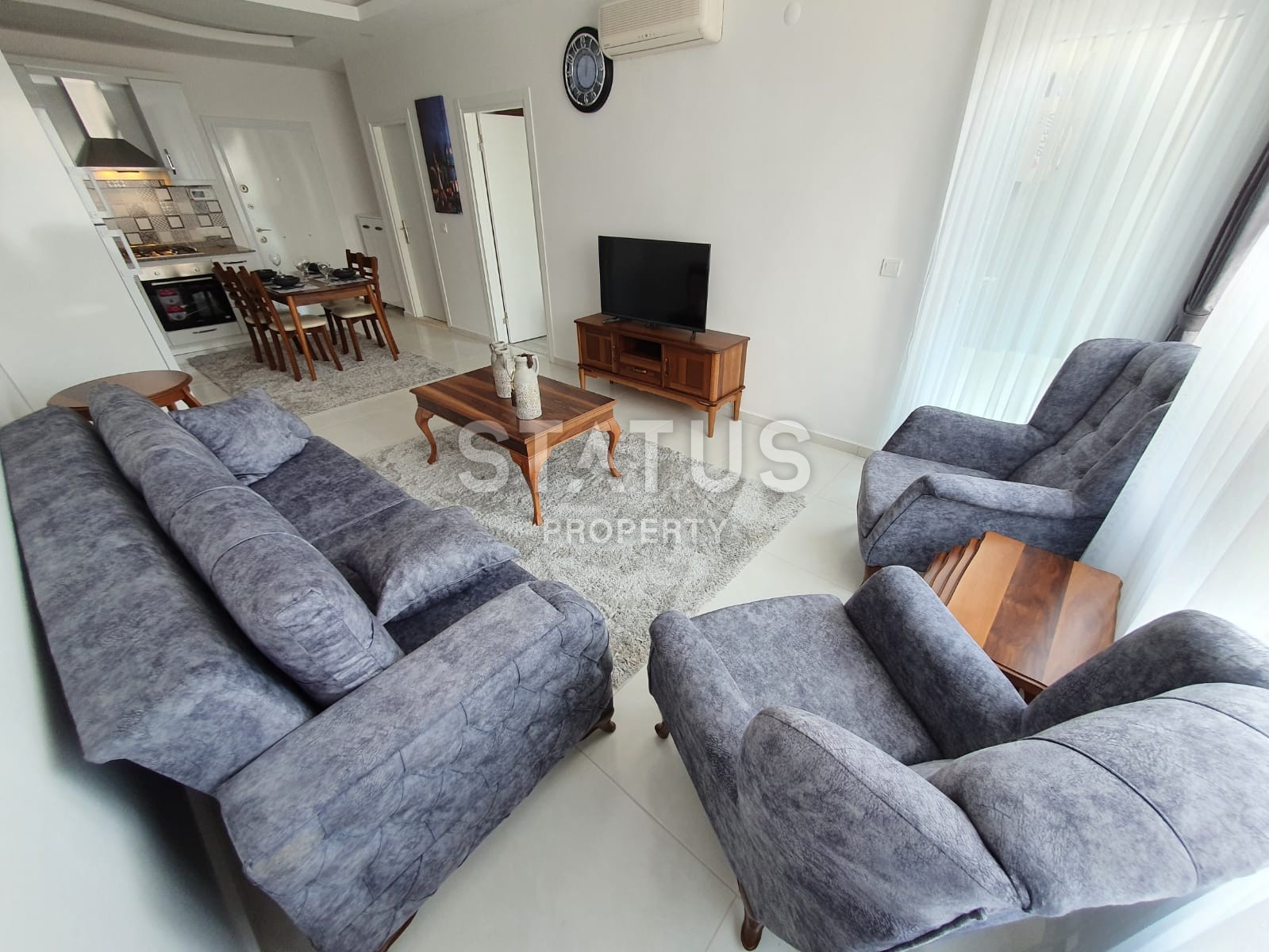 Furnished 1+1 apartment in a new complex. Mahmutlar. фото 10