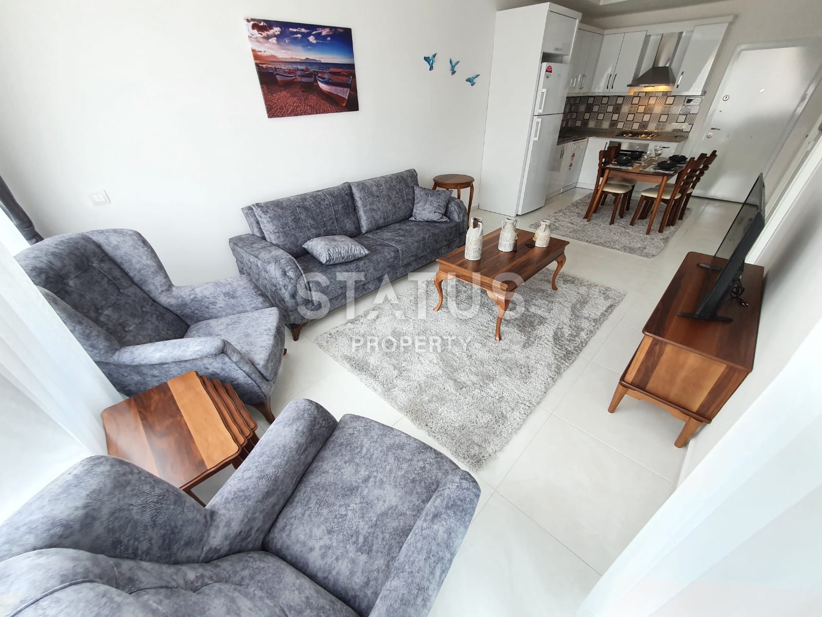 Furnished 1+1 apartment in a new complex. Mahmutlar. фото 11