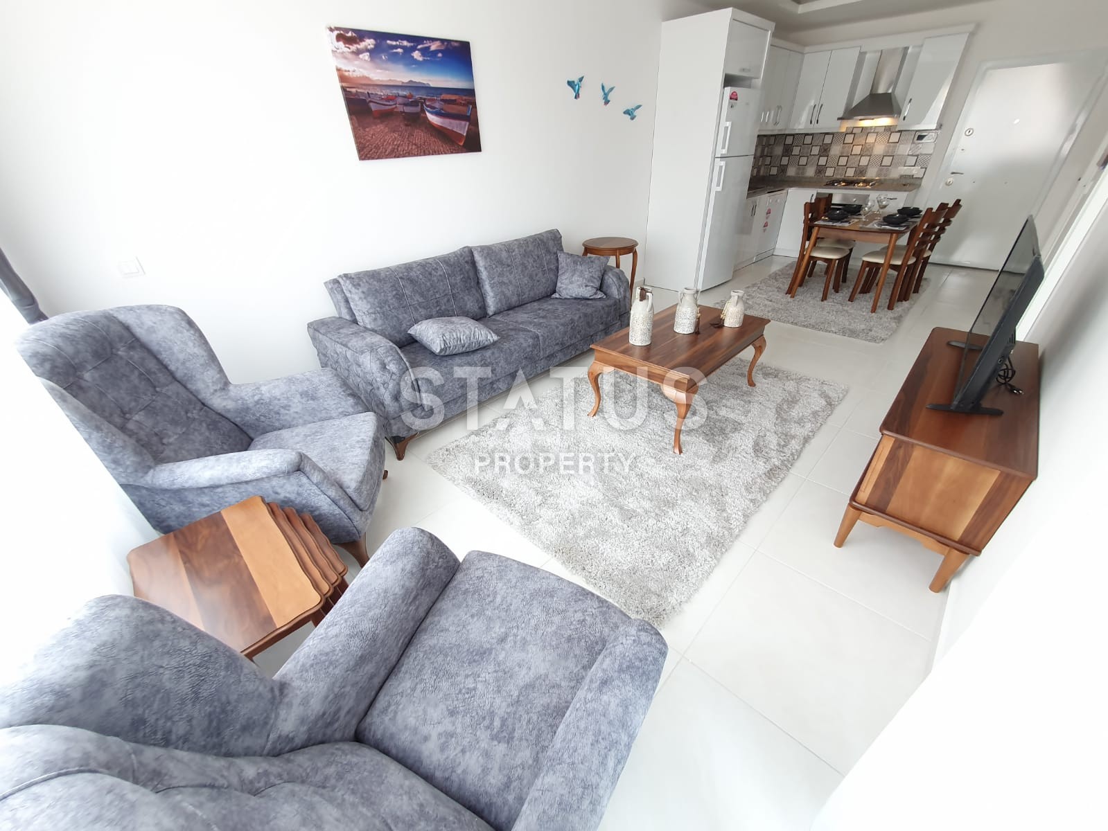 Furnished 1+1 apartment in a new complex. Mahmutlar. фото 12