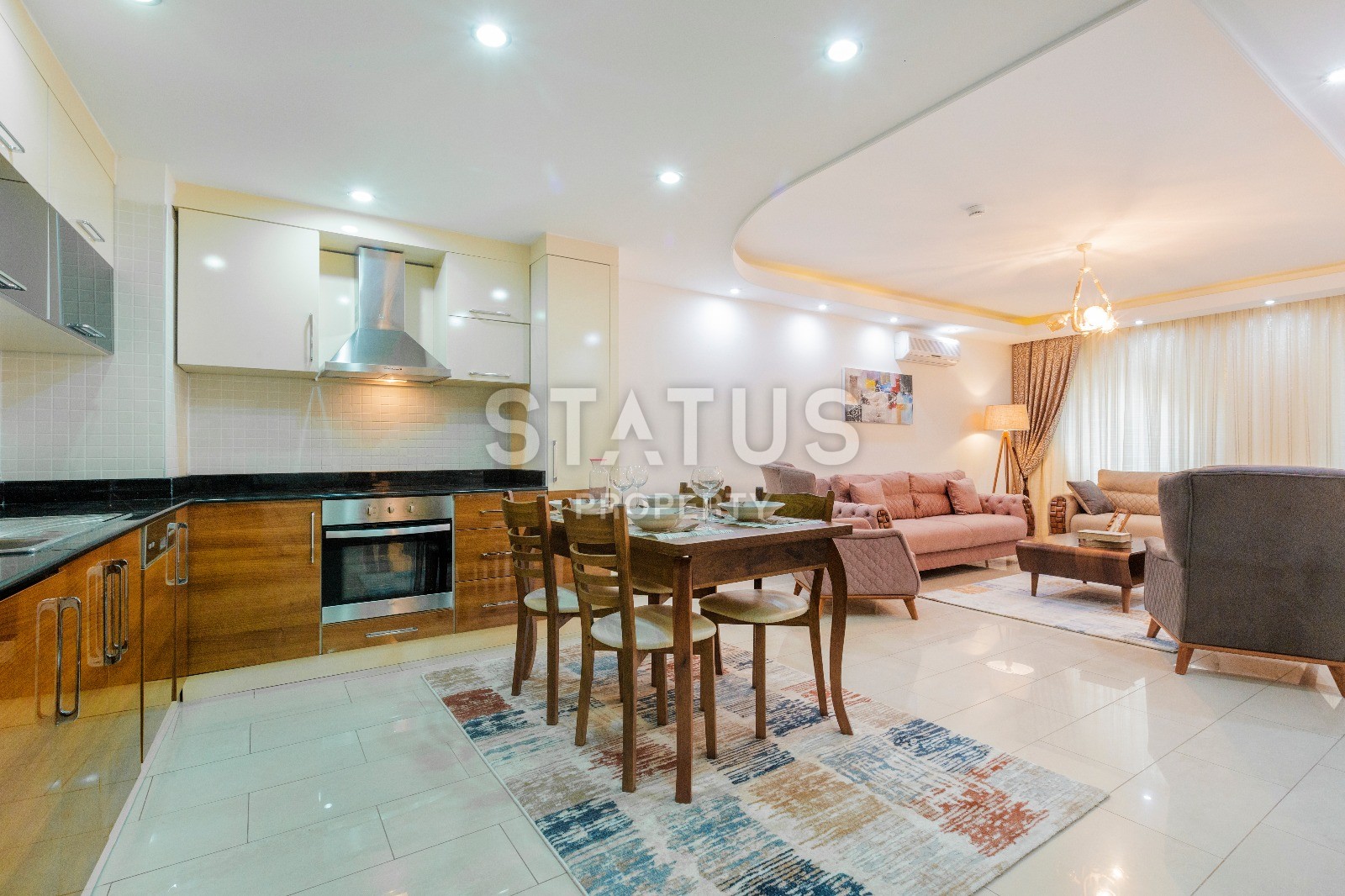 Прекрасная меблированная трехкомнатная квартира в элитном комплексе района Махмутлар фото 4