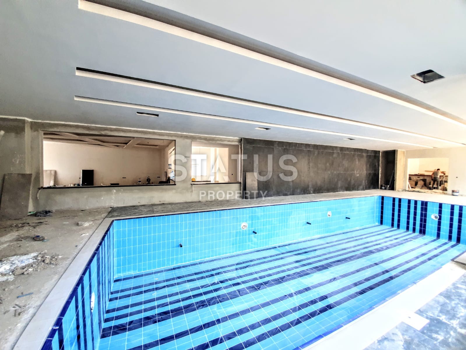 Новая трехкомнатная квартира в комплексе в центре Аланьи фото 7