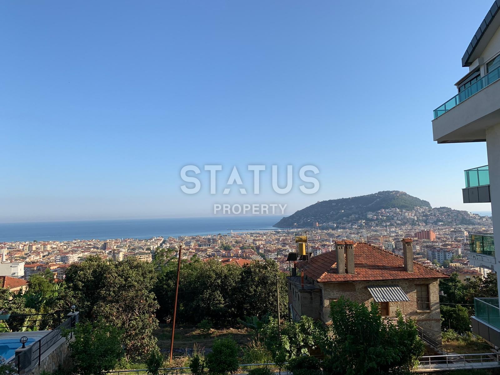 Stunning garden dublex with a gorgeous view of the sea and the fortress of Alanya фото 4
